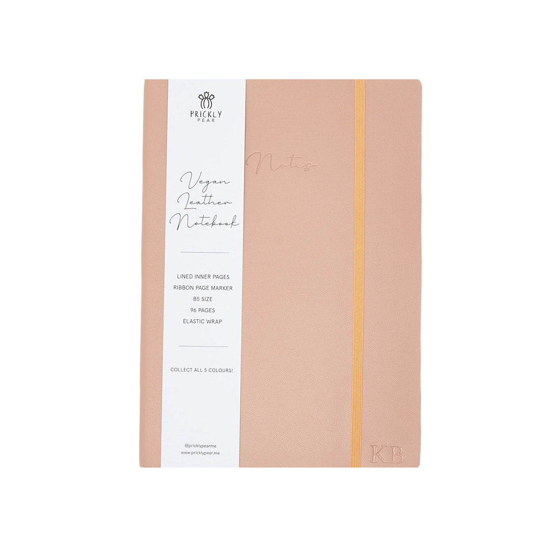 PU B5 notebook - salmon