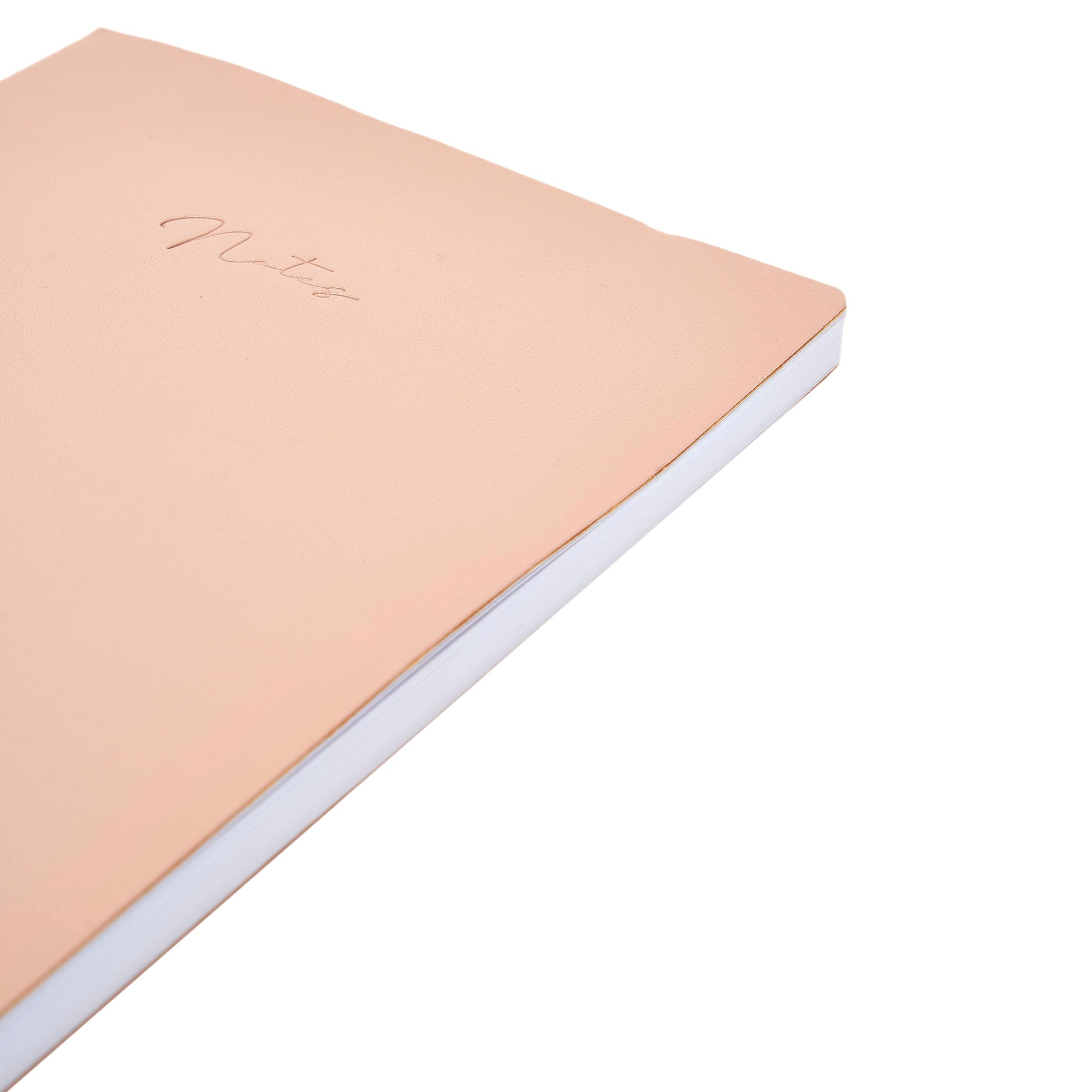 PU B5 notebook - salmon