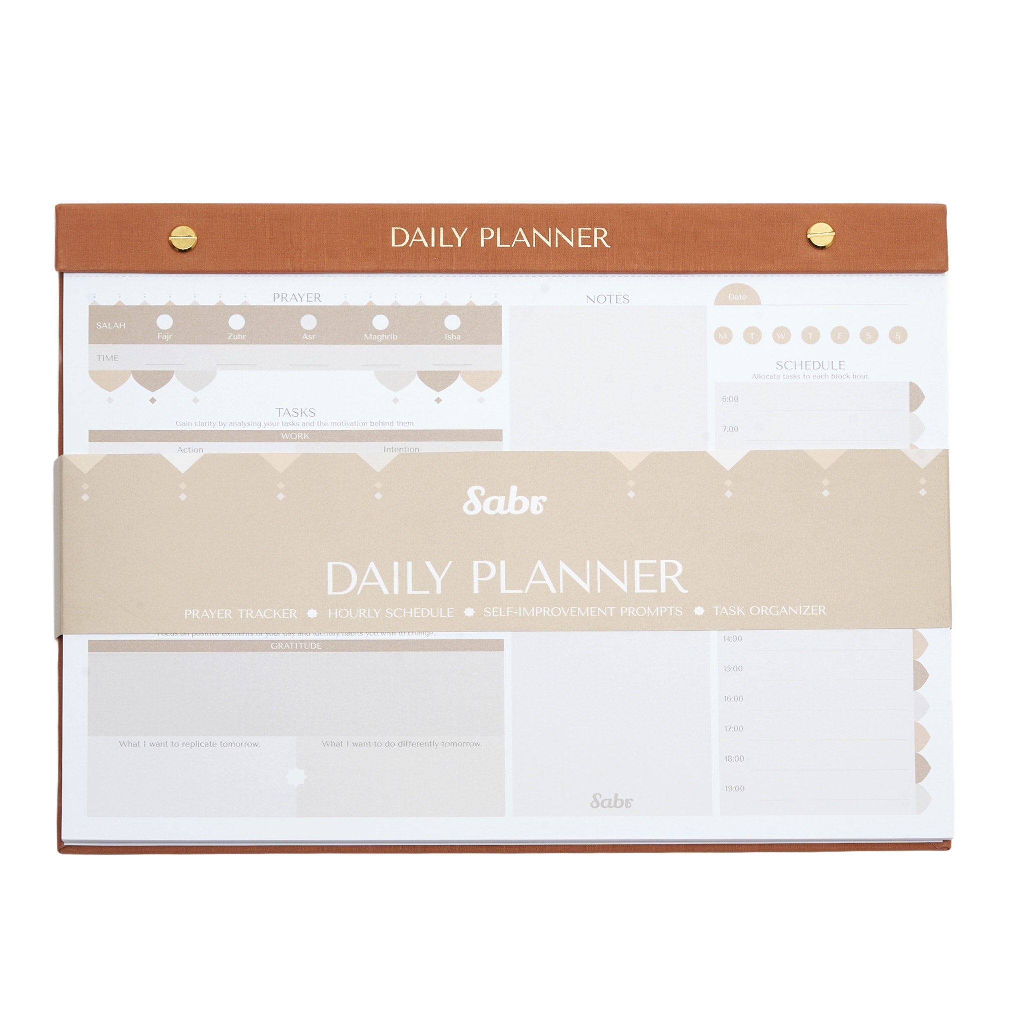 A4 Linen Daily Planner With Prayer Markers