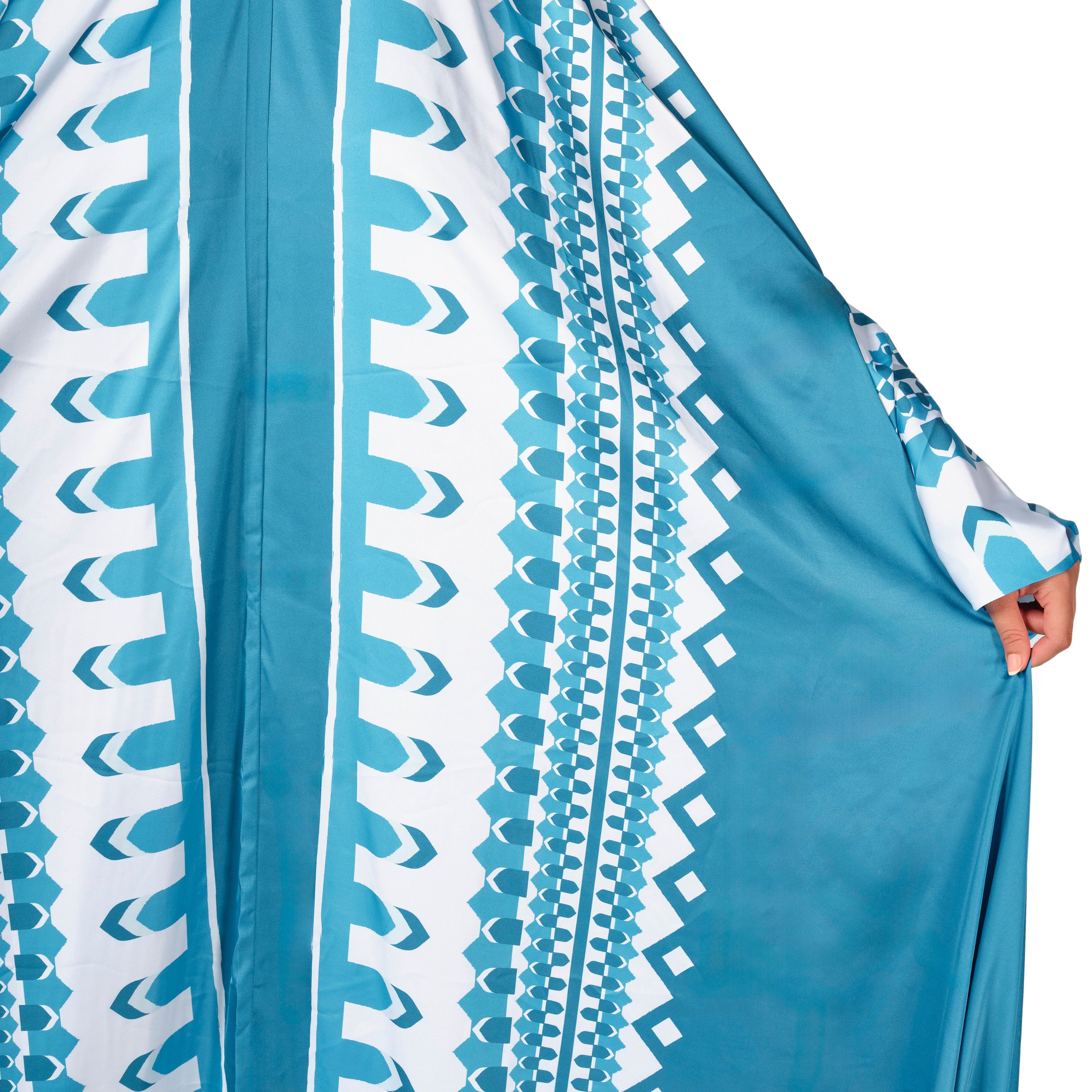 'Manama' Prayer Dress With Pouch, Blue