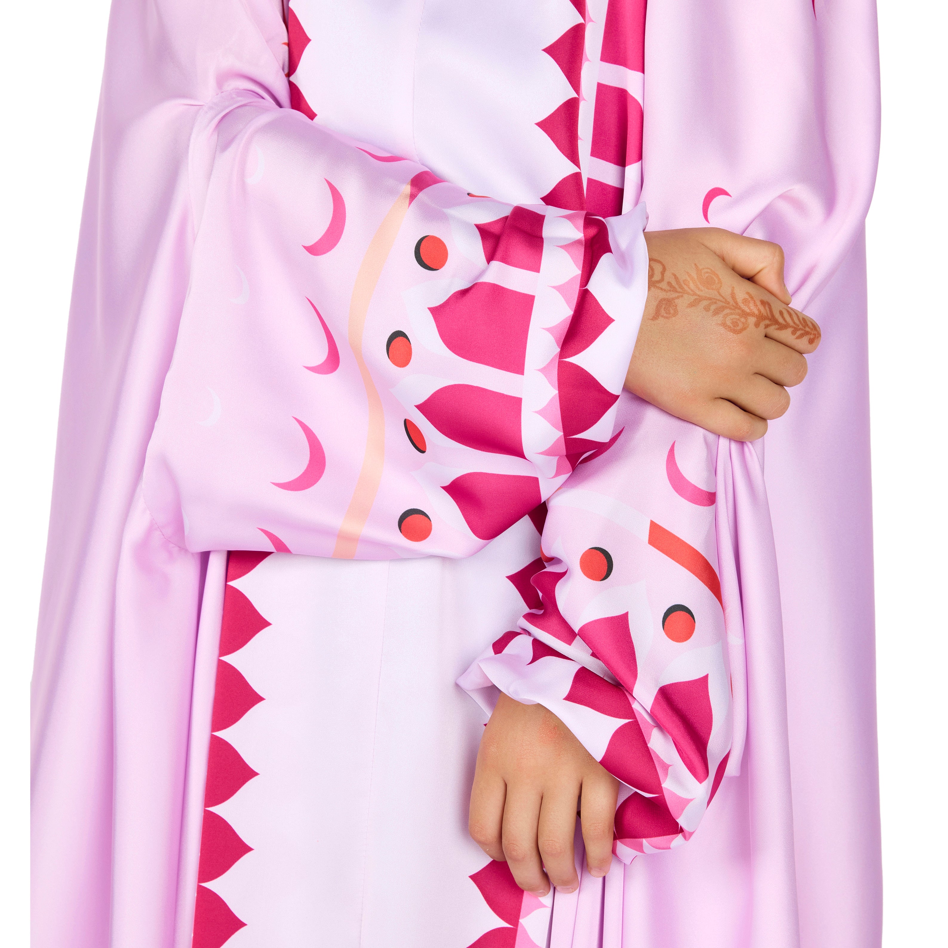 'Desert Voyage I' Kids Prayer Dress With Pouch, Pink