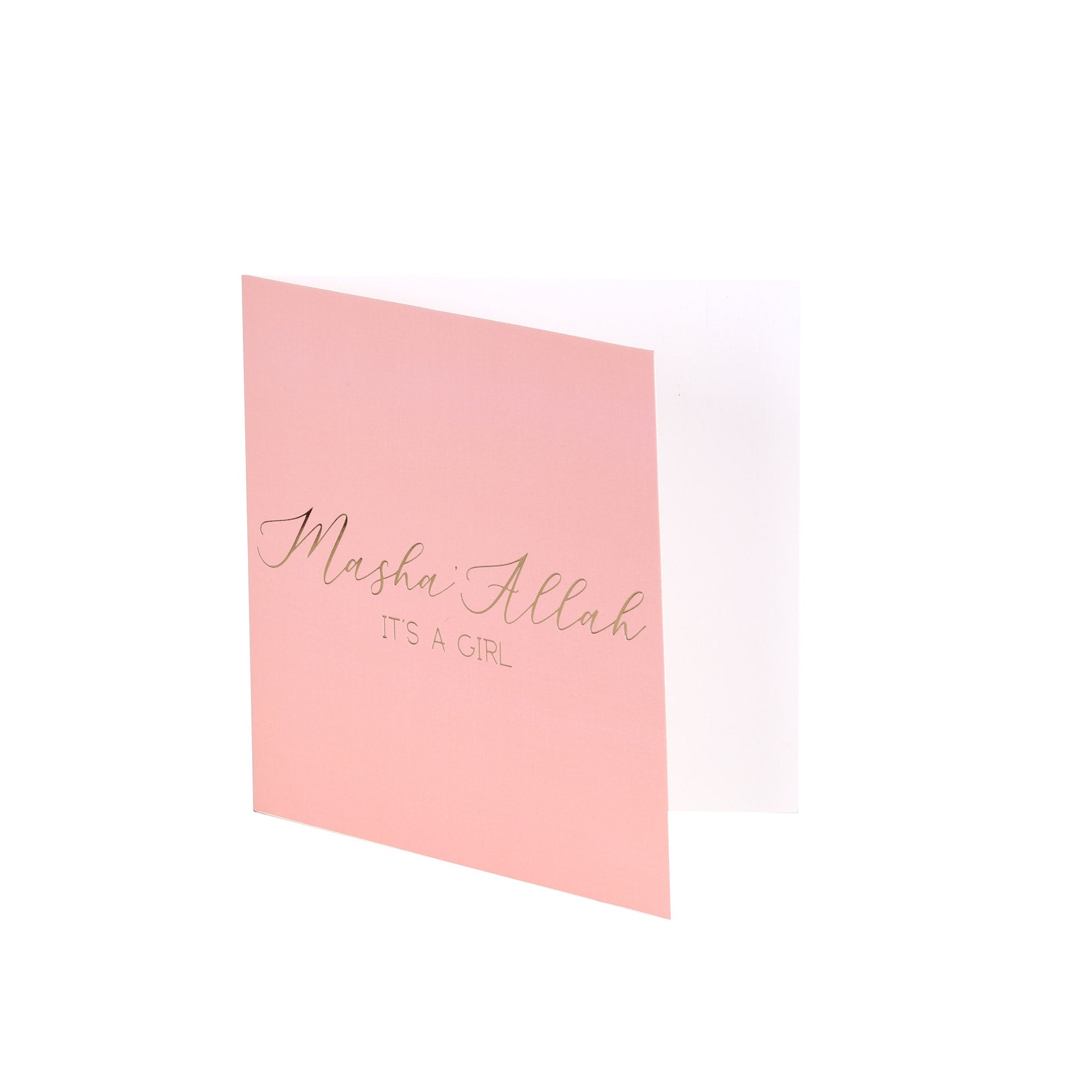 Luxury Foiled Greeting Card - Baby Girl