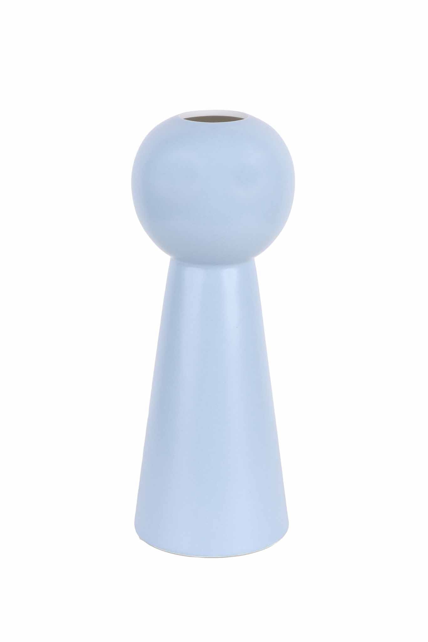 Duck Egg Vase in Blue