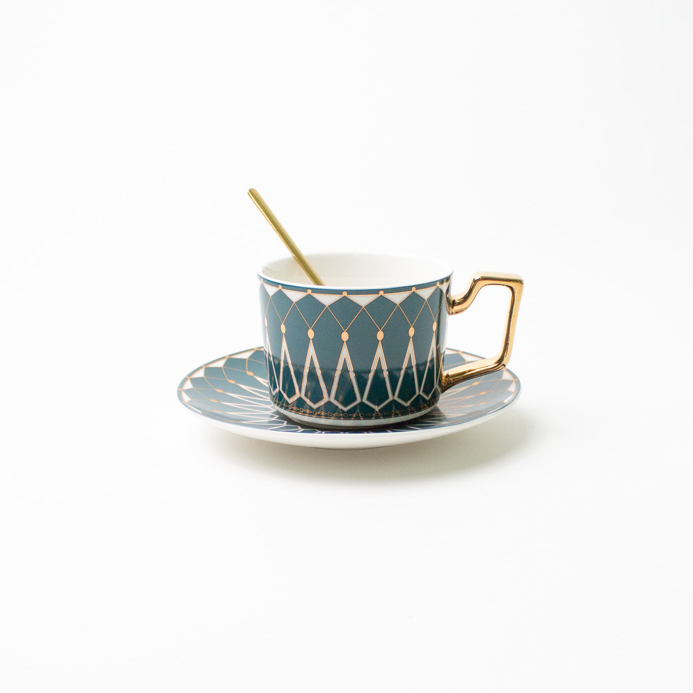 Zina Mug and Saucer with spoon