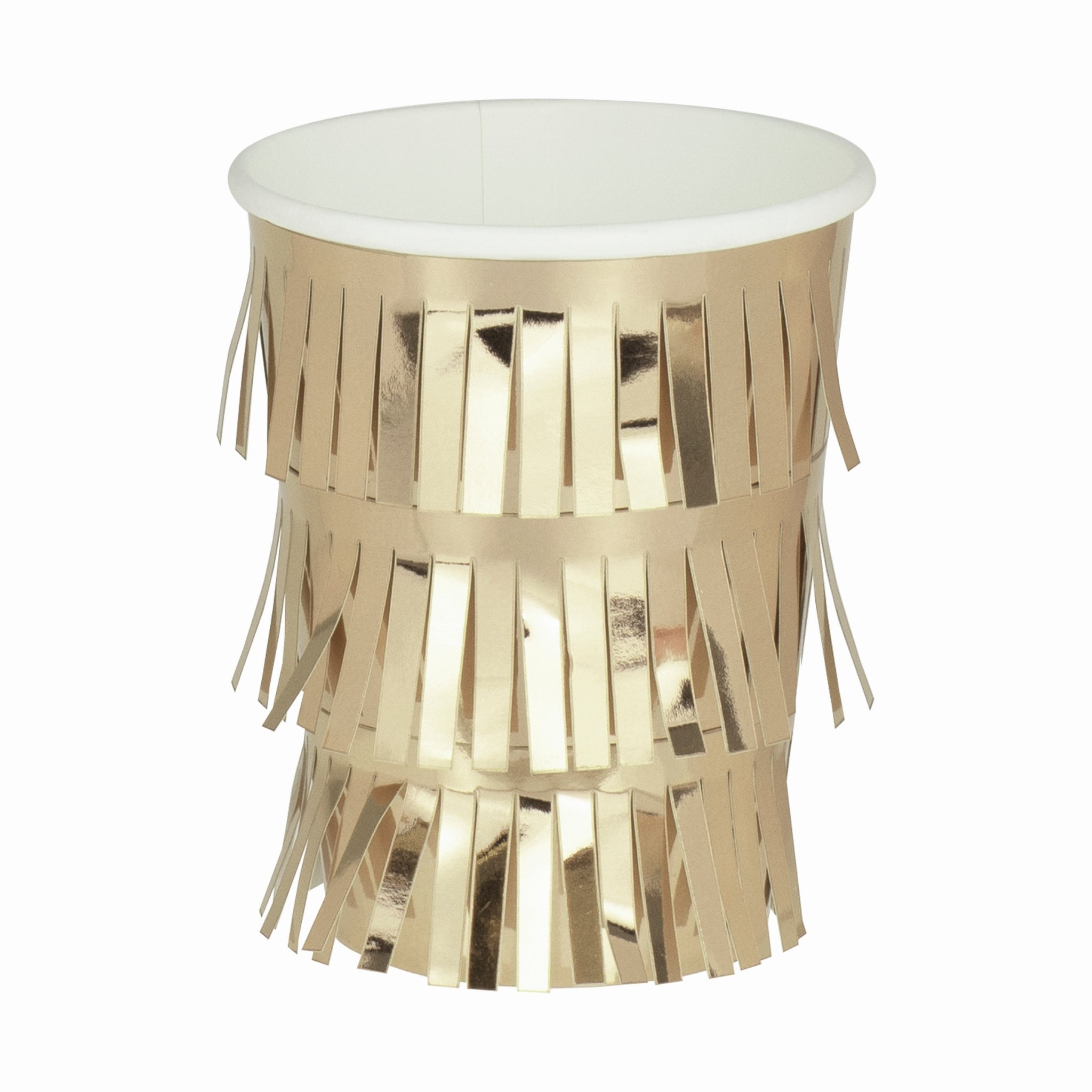 Gold Fringe Paper Cups