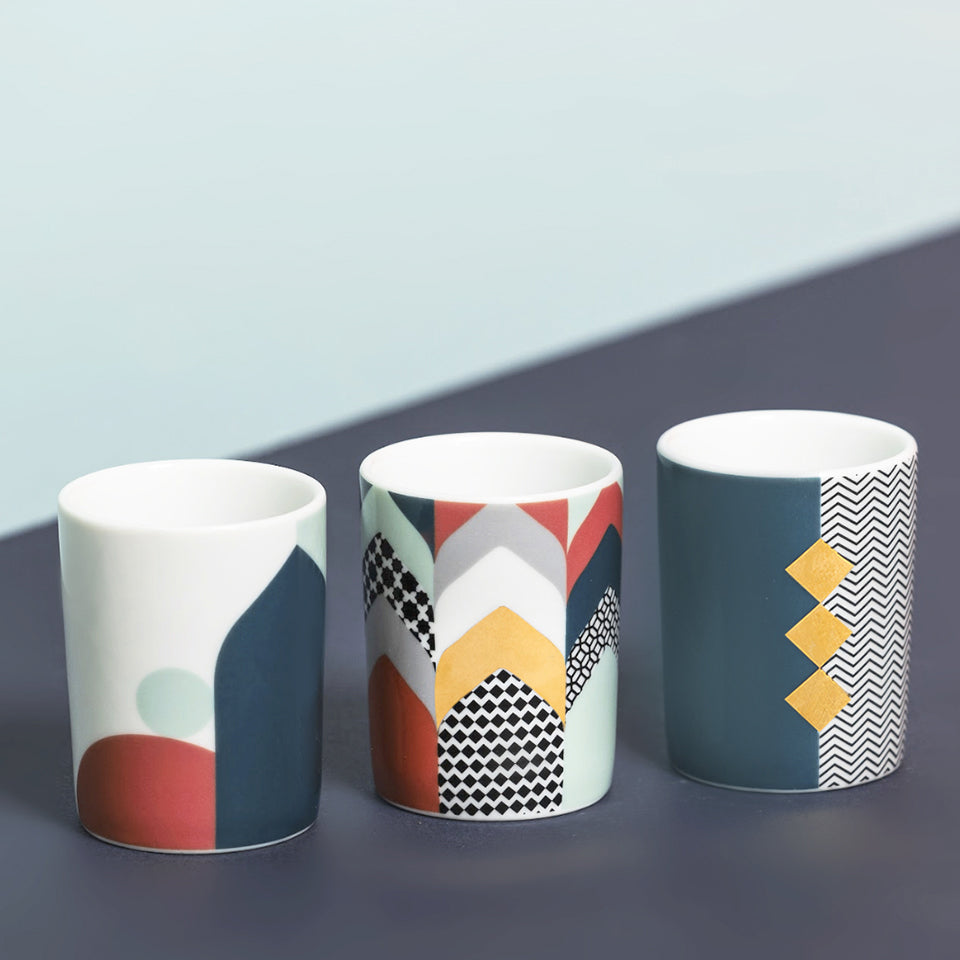 'Layalee' Chevron Espresso Cup