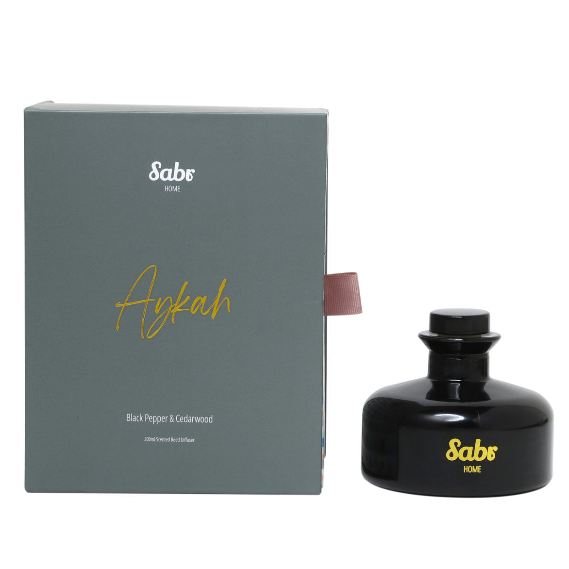 Aykah Scented Reed Diffuser, Black Pepper & Cedarwood, 200ml