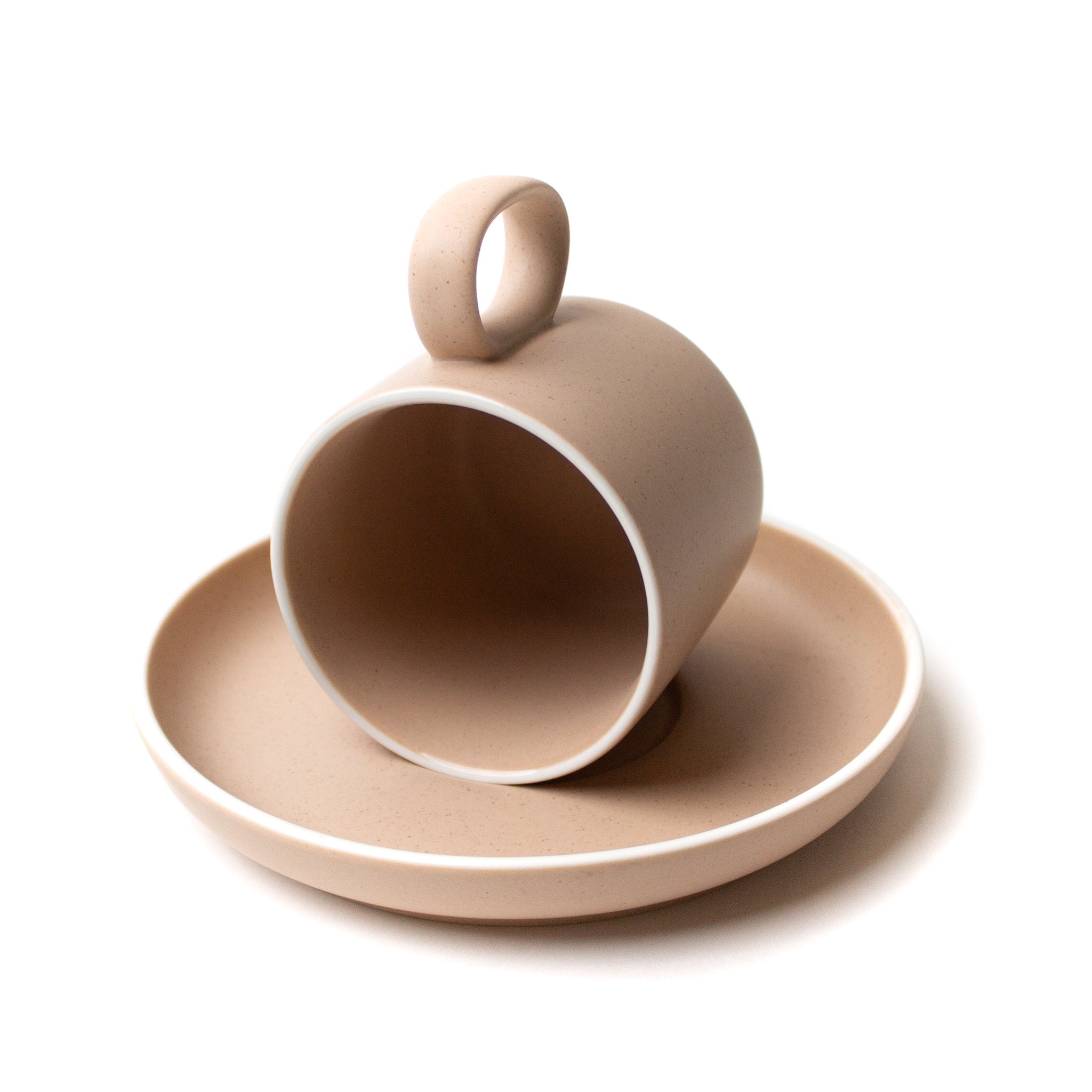 Selene Coffee Cup & Saucer Mug [Cream]