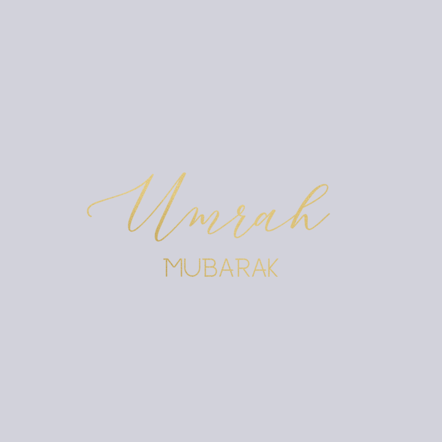 Luxury Foiled Greeting Card - Umrah