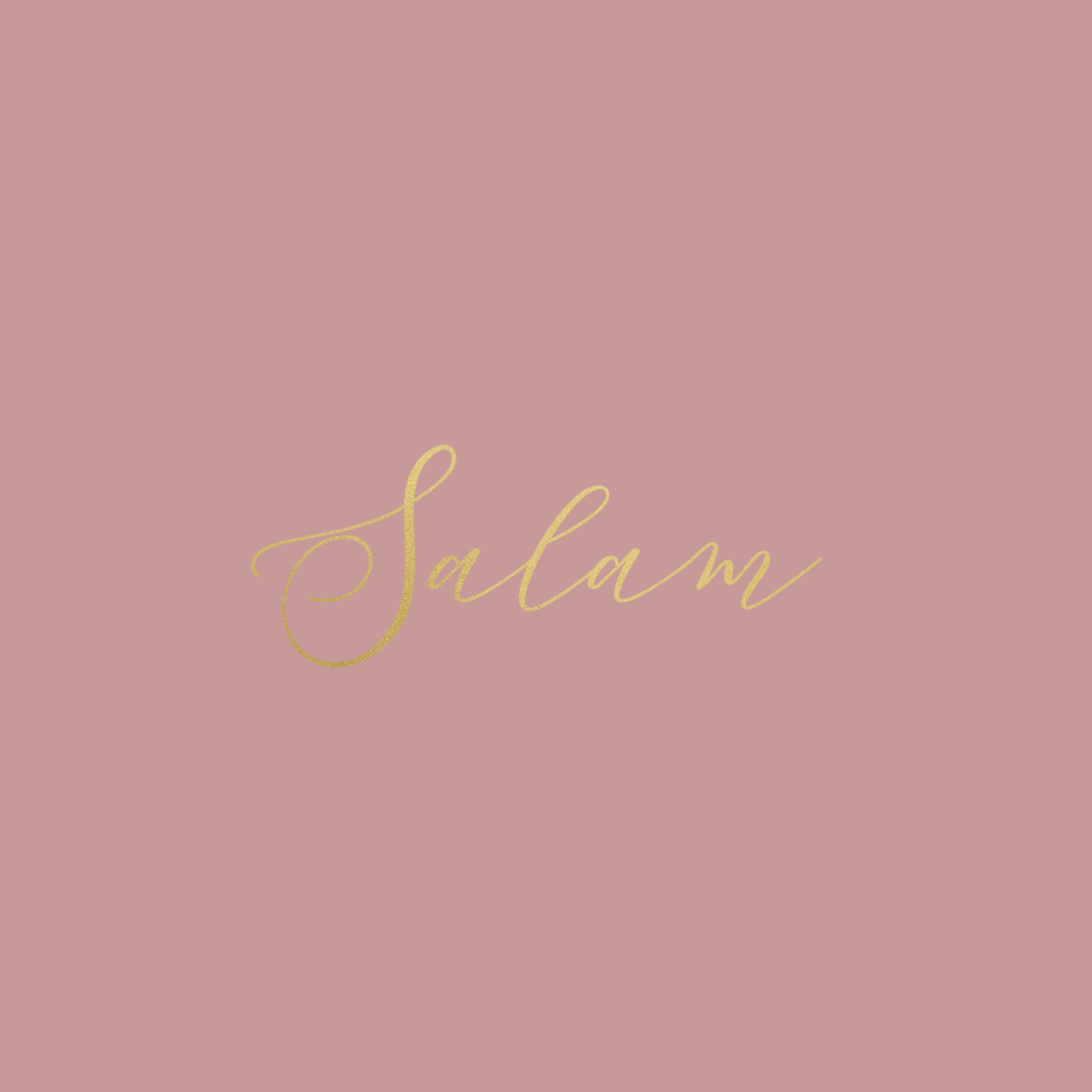 Luxury Foiled Greeting Card - Salam